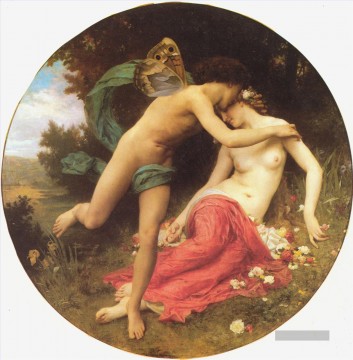 Amor und Psyche William Adolphe Bouguereau Nacktheit Ölgemälde